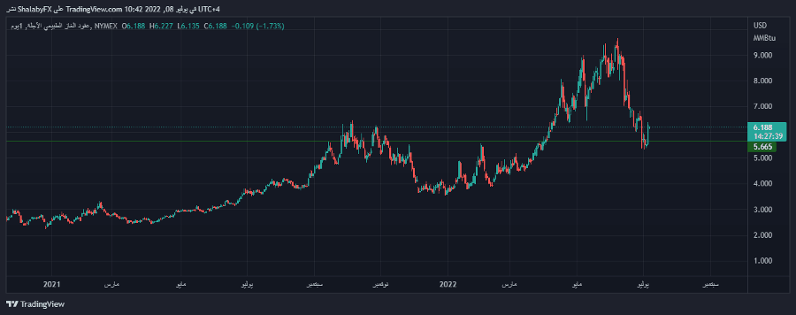 الرسم البياني اليومي للغاز الطبيعي الرسم البياني اليومي للغاز الطبيعي